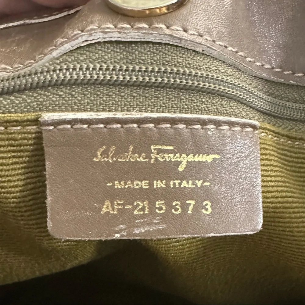 Salvatore Ferragamo Gancini Canvas Tote - Picture 7 of 10